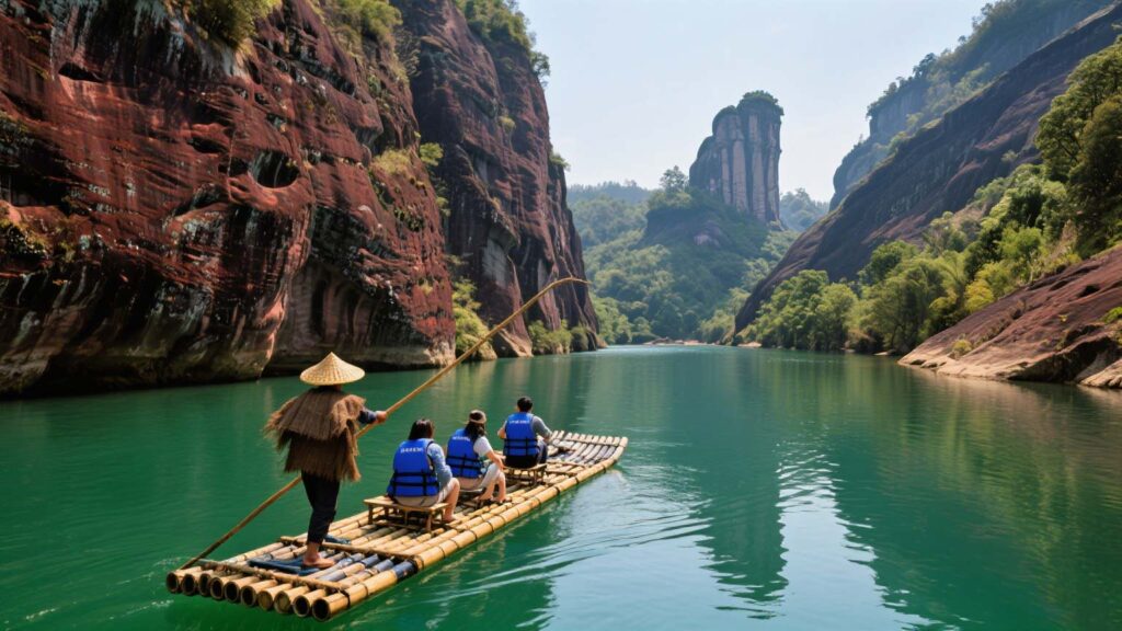 武夷山竹筏漂流
