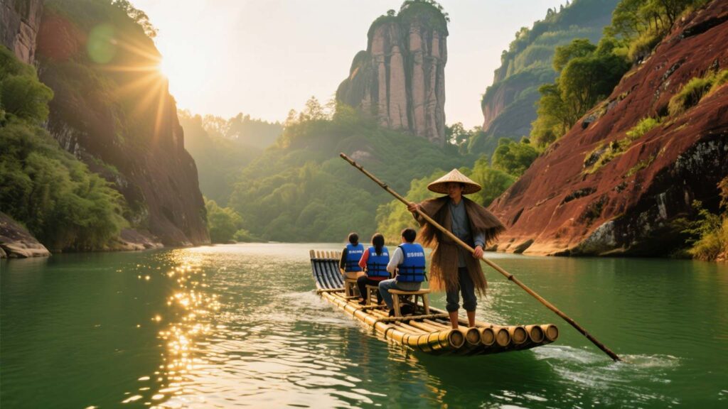 武夷山竹筏漂流